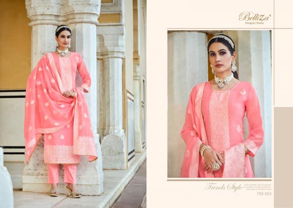 Belliza Ivory Exclusive Cotton Designer Dress Material Collection